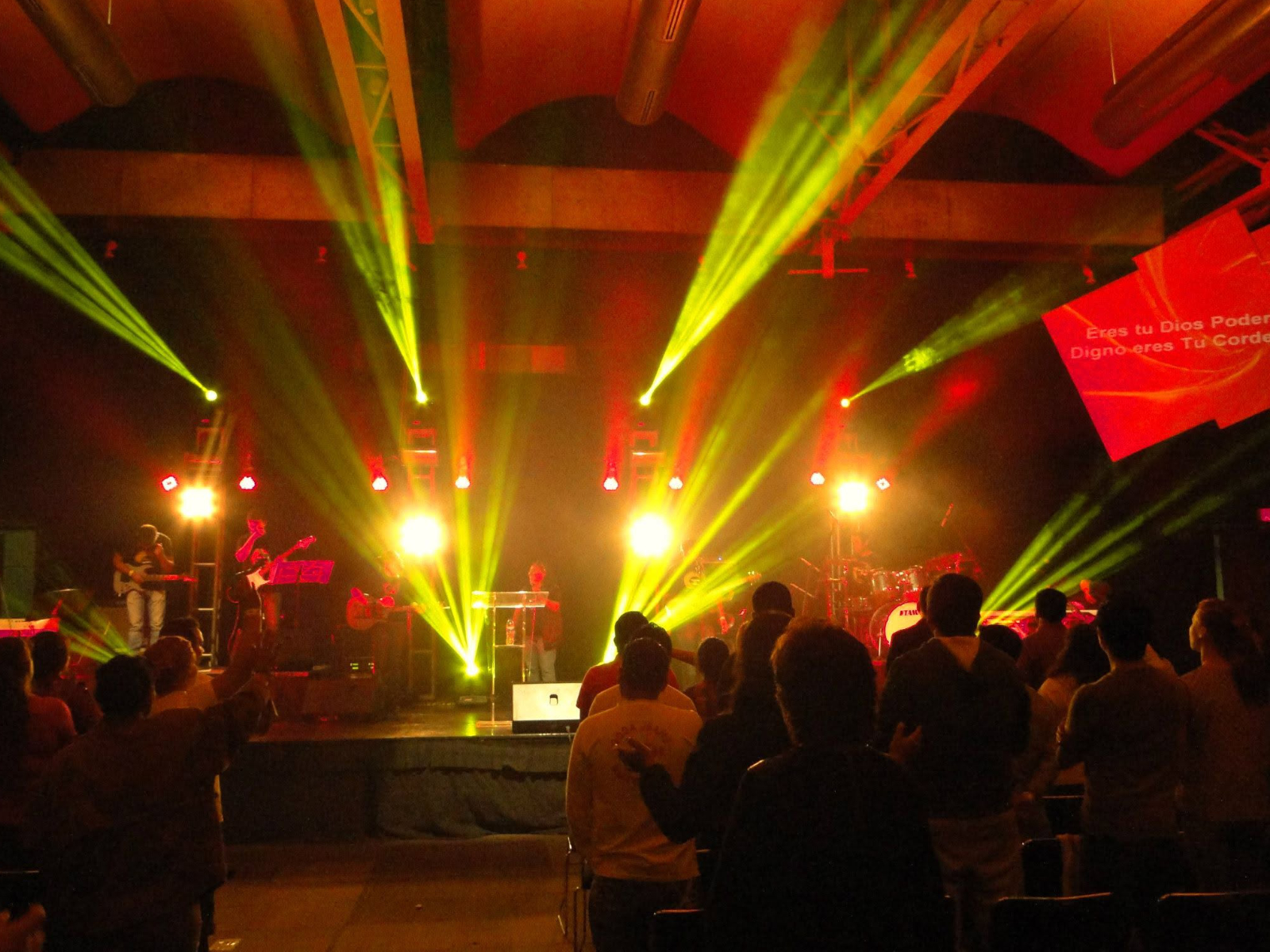 A large live event with a full visual show, running on the pipeline built to combine technologies from different operating systems.