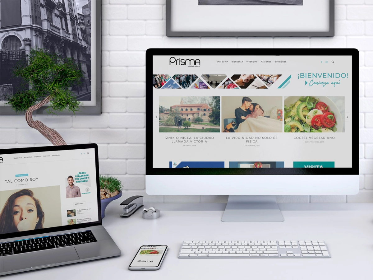 Prisma platform: the publisher's printed archive digitised into a website that works as both news blog and historical archive.