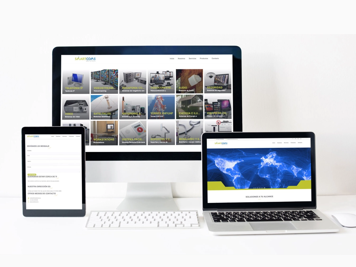 Web design work: a series of technologies connected until the client's need was covered.