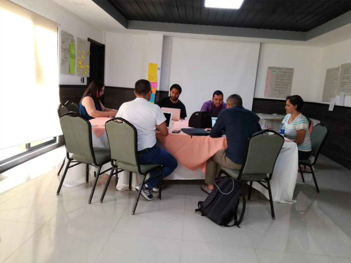 Planning session for the platform, April 2019.
